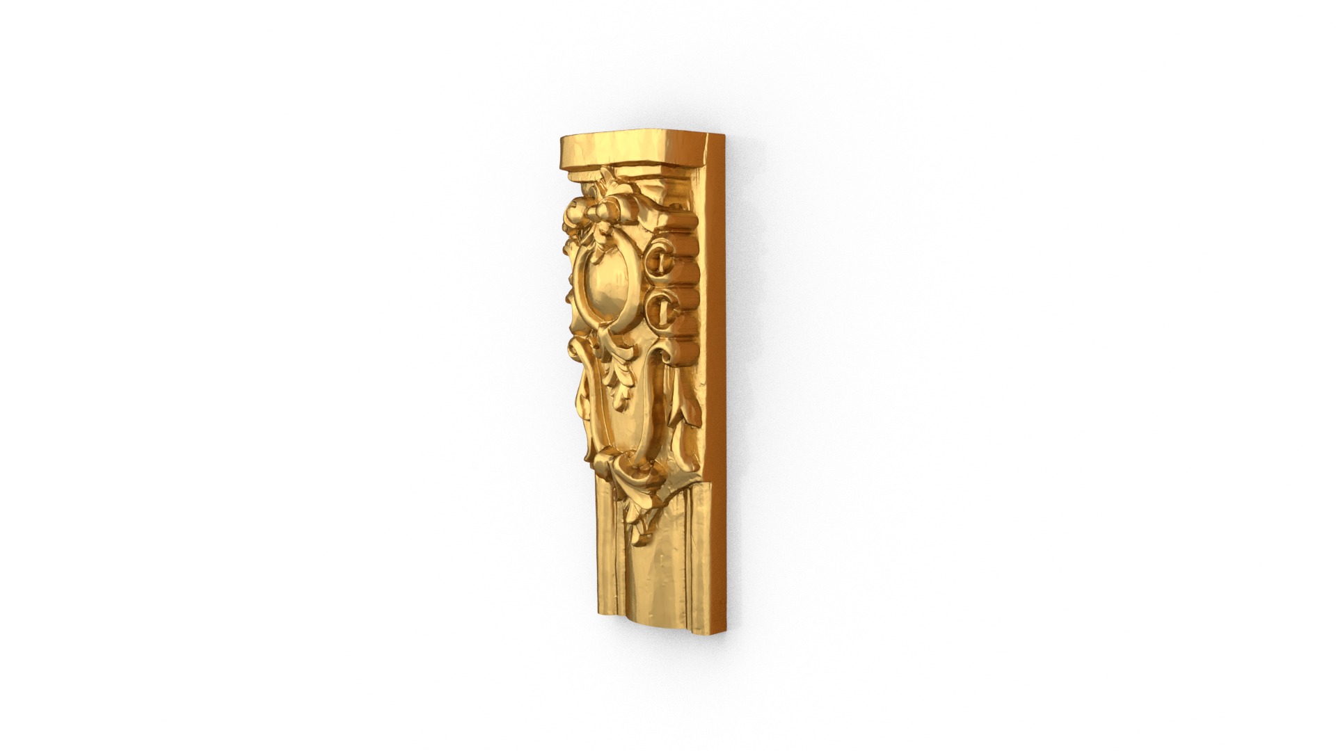 Classic decor ornament carved 12 3D model_1