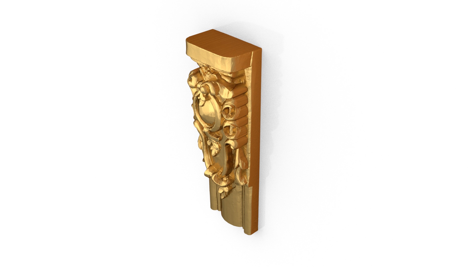 Classic decor ornament carved 12 3D model_3