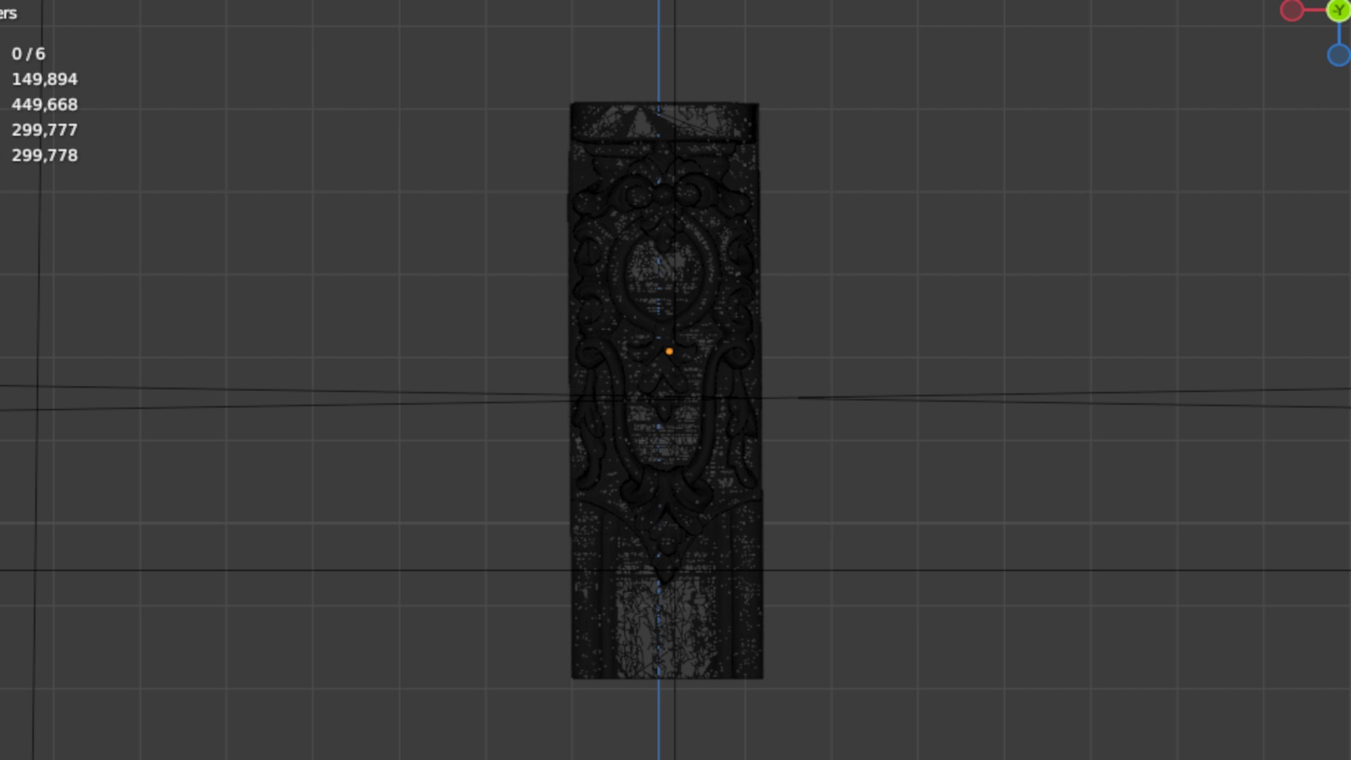 Classic decor ornament carved 12 3D model_5