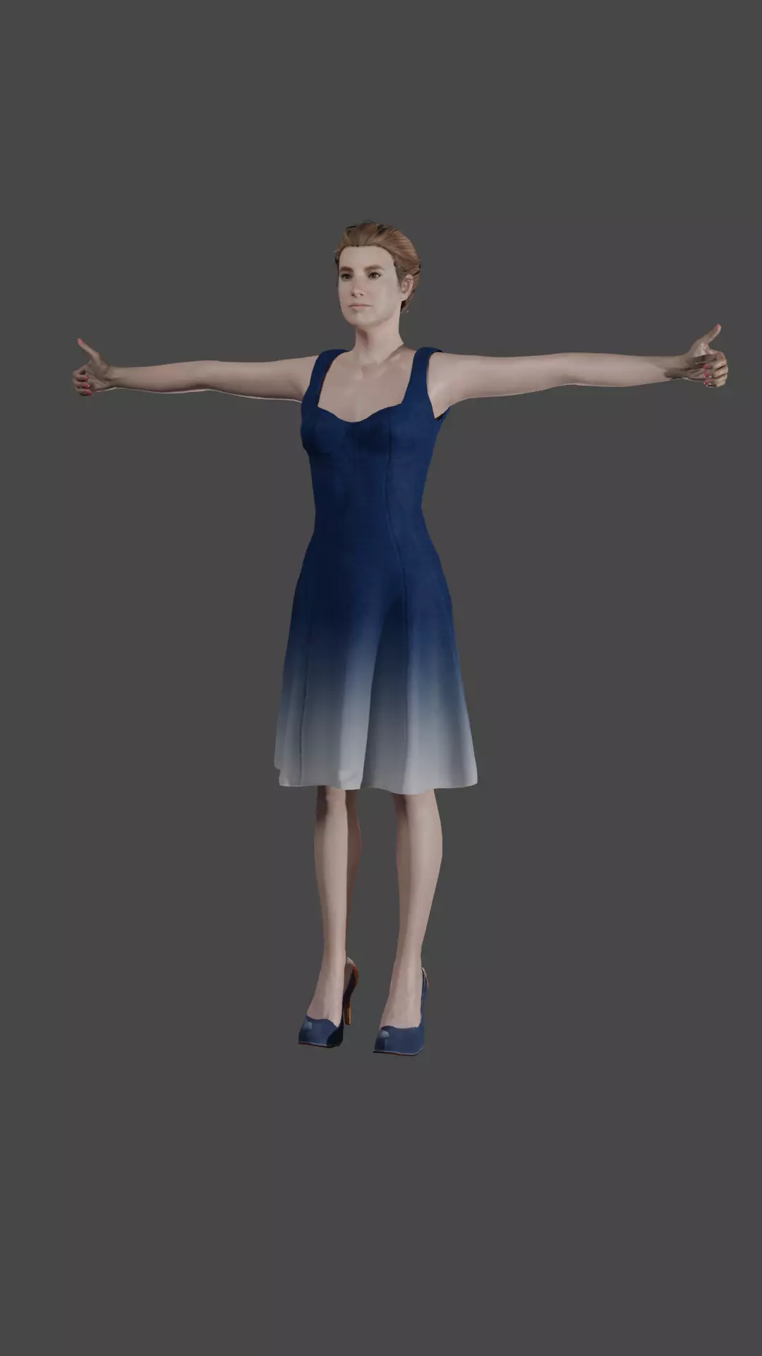 girl 3d model  3D model_0