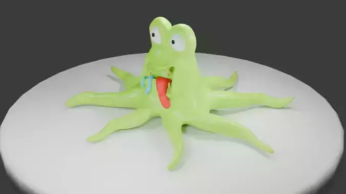 Alien cartoon character