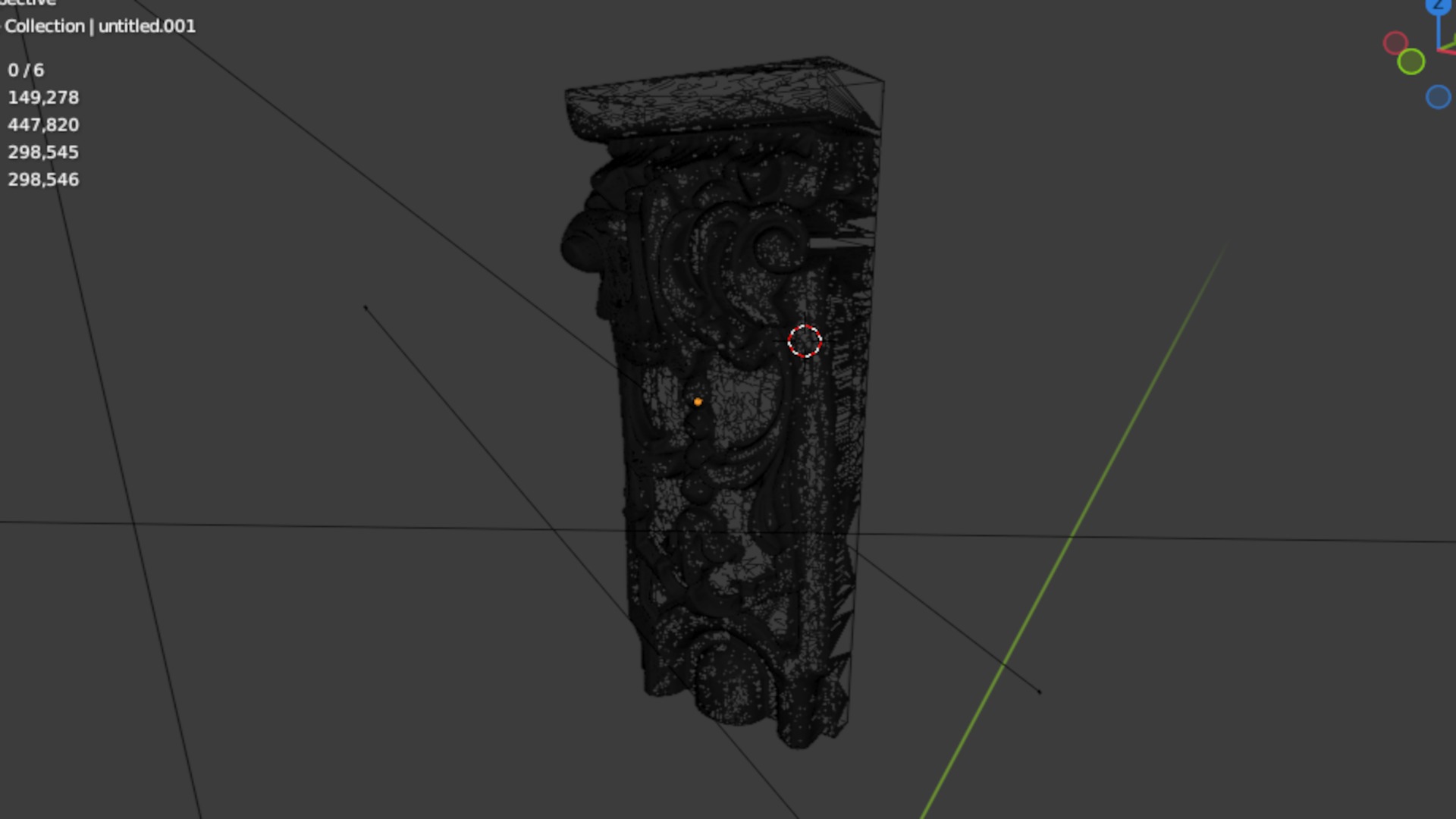 Classic decor ornament carved 13 3D model_7