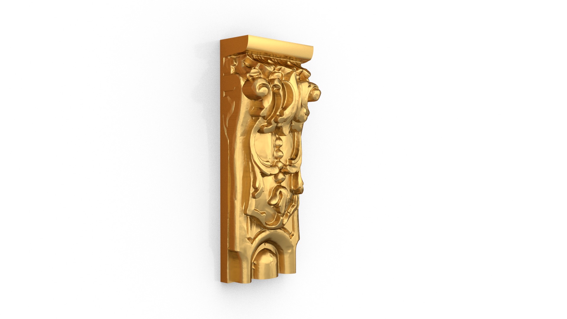 Classic decor ornament carved 13 3D model_2