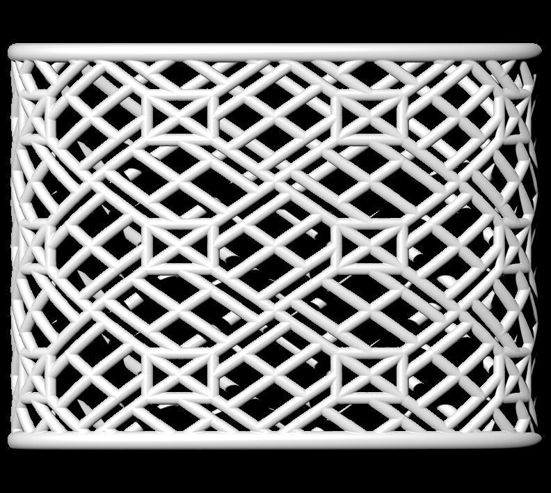 Geometric Lamp Shade 3D print model_1