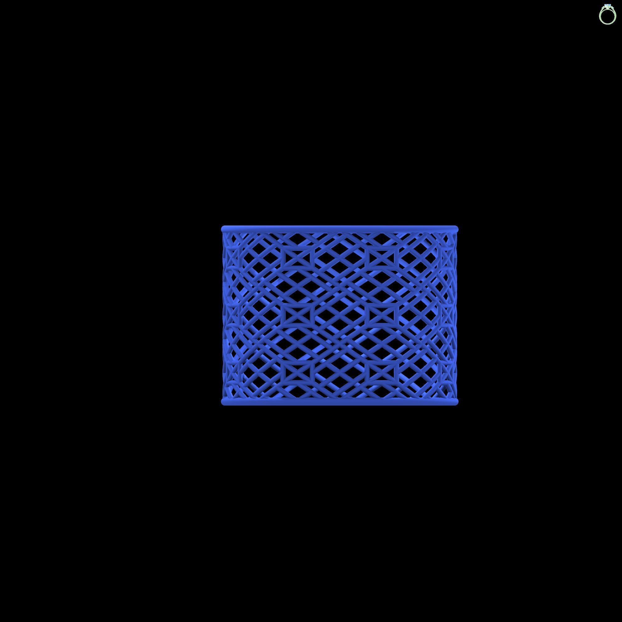 Geometric Lamp Shade 3D print model_3