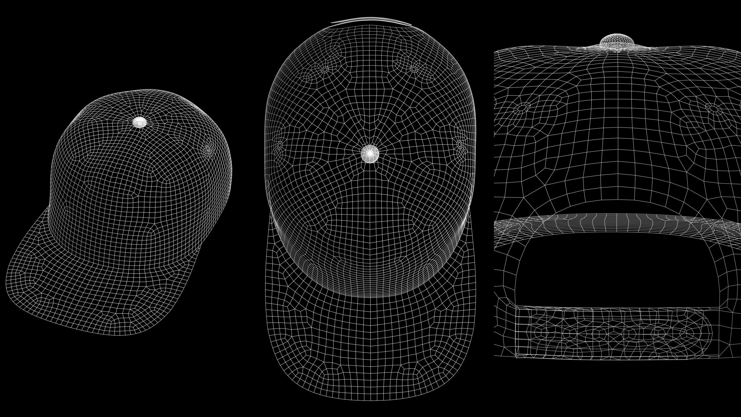 BASIC SNAPBACKS 6 and 5 panel genesis8 highpoly 3D model_12