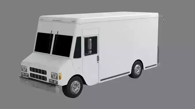 Low Poly Box Truck