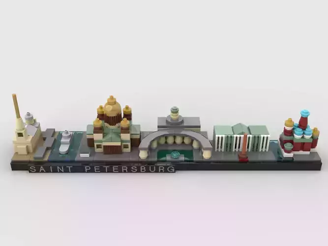 Saint Petersburg Skyline  3D model