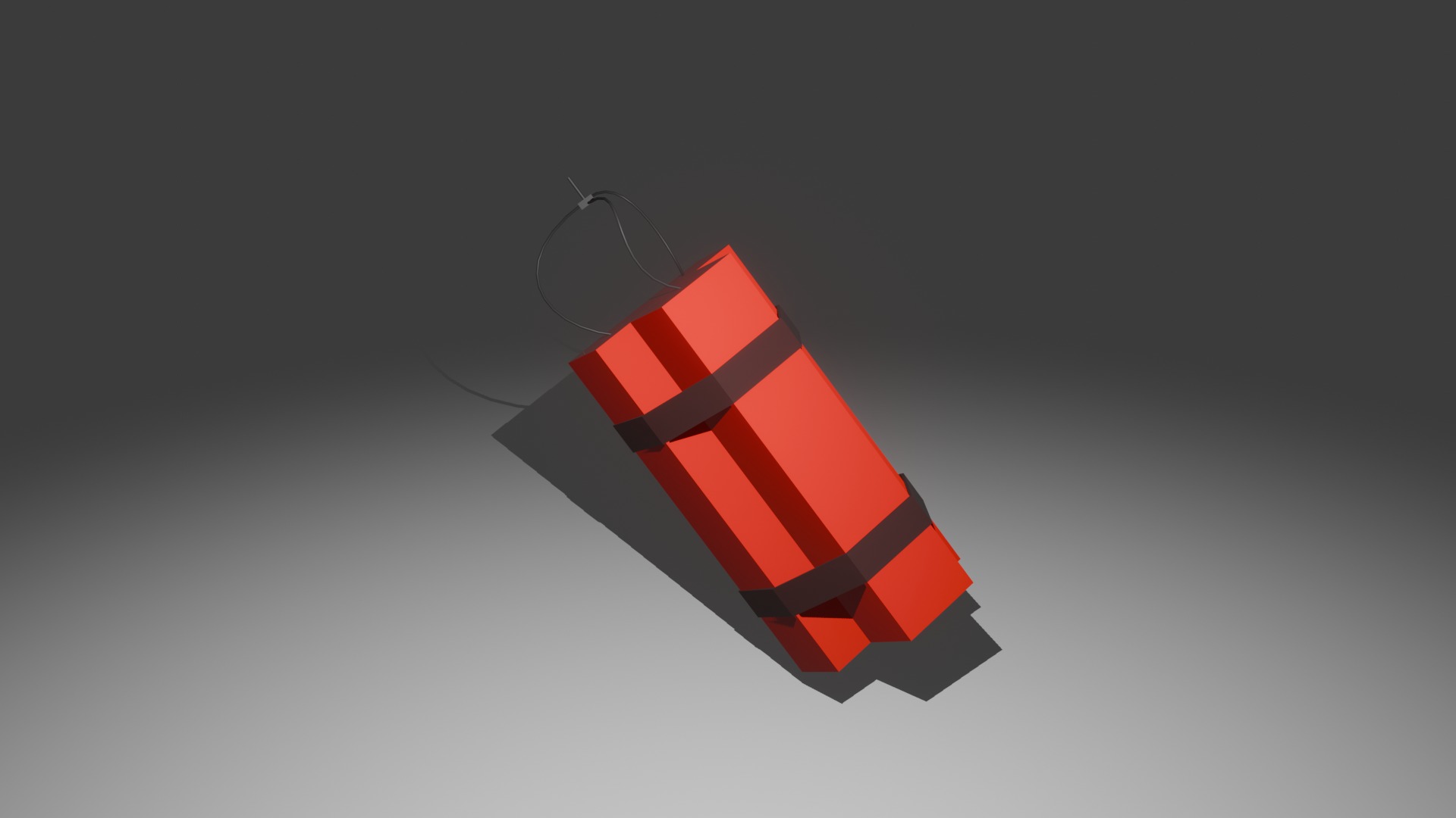 Low Poly TnT Low-poly 3D model_4