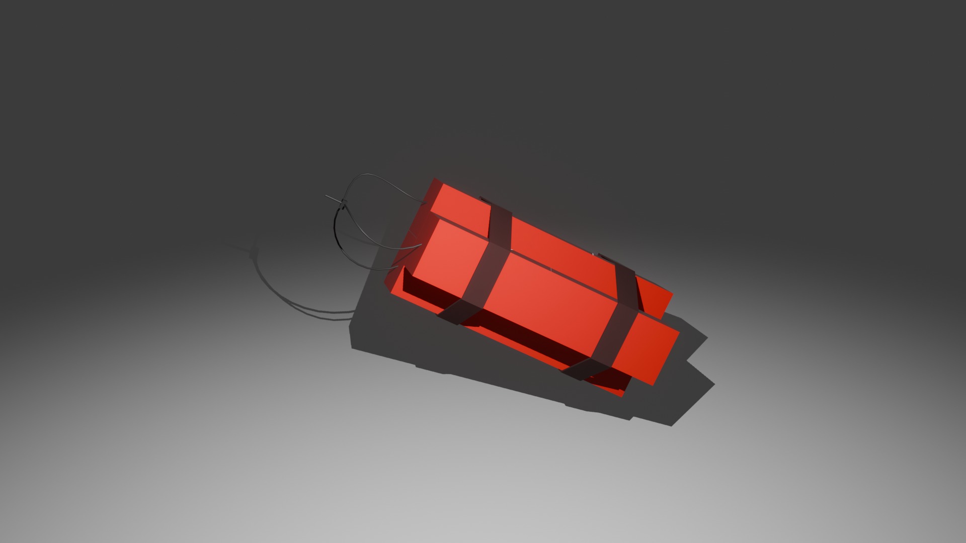 Low Poly TnT Low-poly 3D model_1