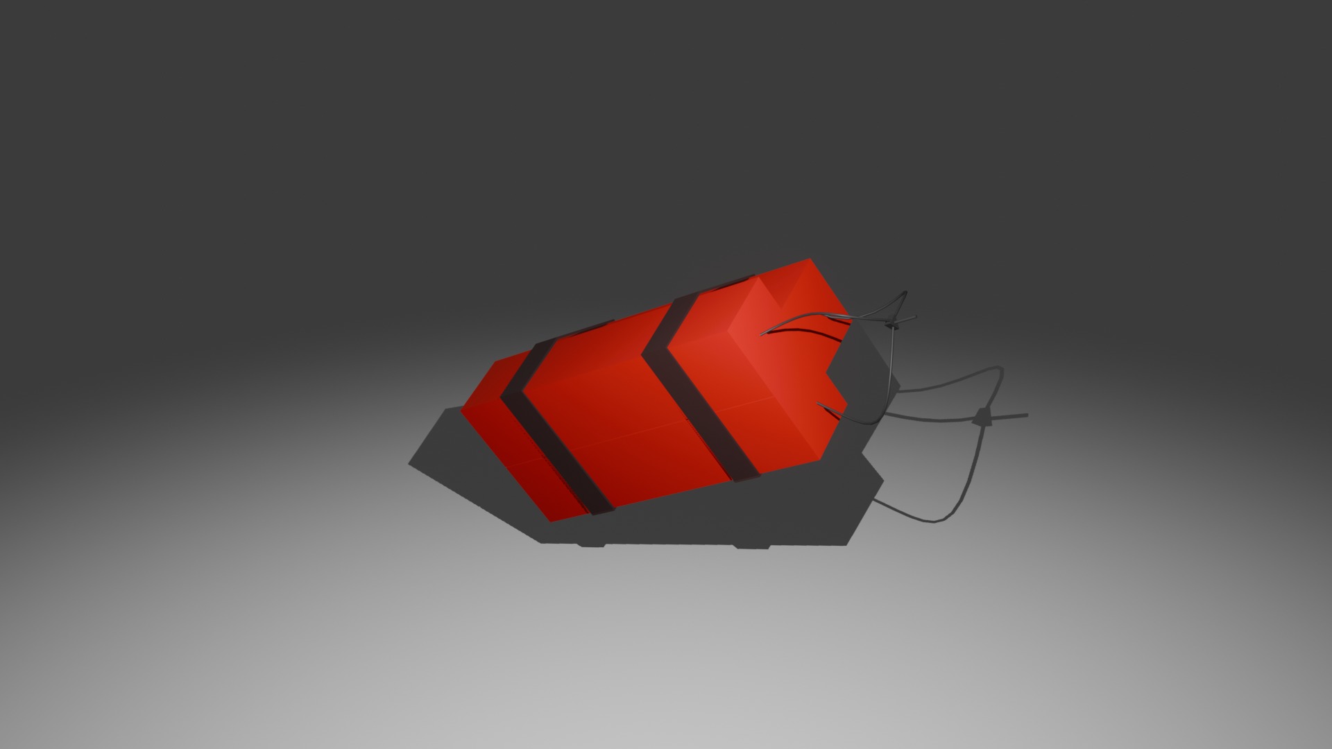 Low Poly TnT Low-poly 3D model_2