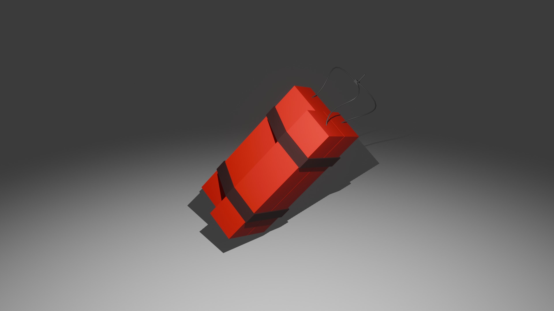 Low Poly TnT Low-poly 3D model_3