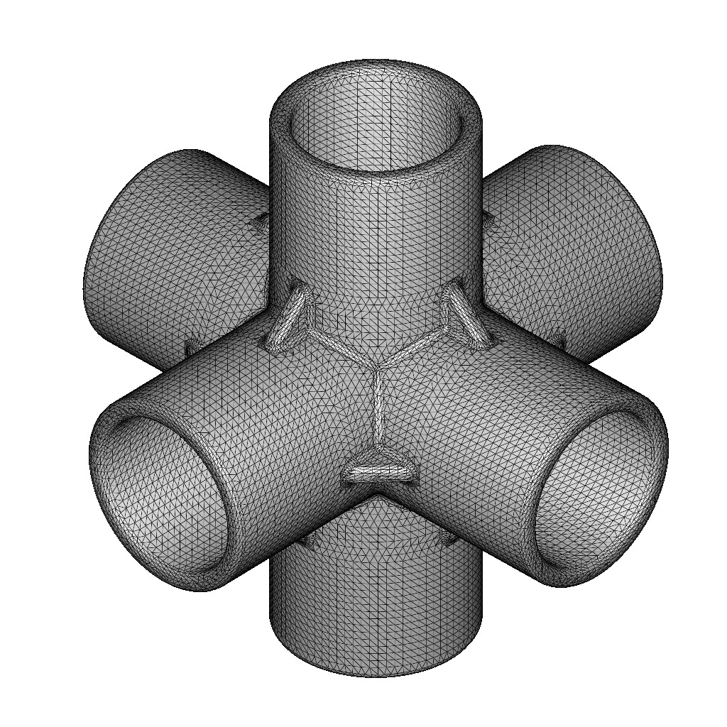 PVC 6 Way Fitting Pack 3D print model_3