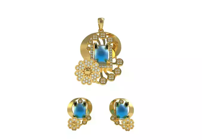 Diamond Pendant Set 26