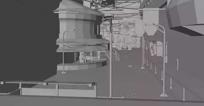 Cyberpunk City and Ford Mustang