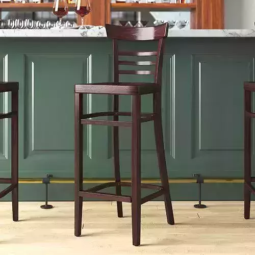 Dark Walnut Giulia Bar Stool