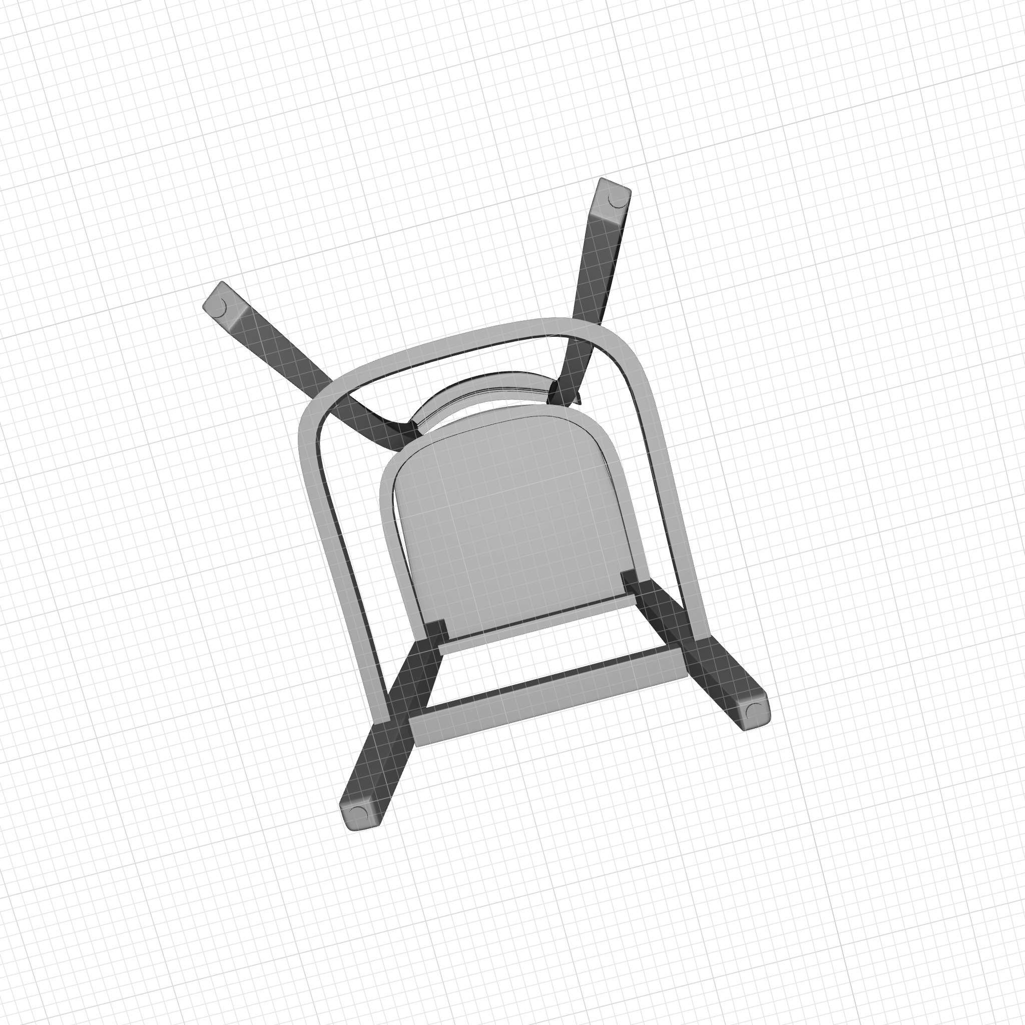 Dark Walnut Giulia Bar Stool 3D model_9