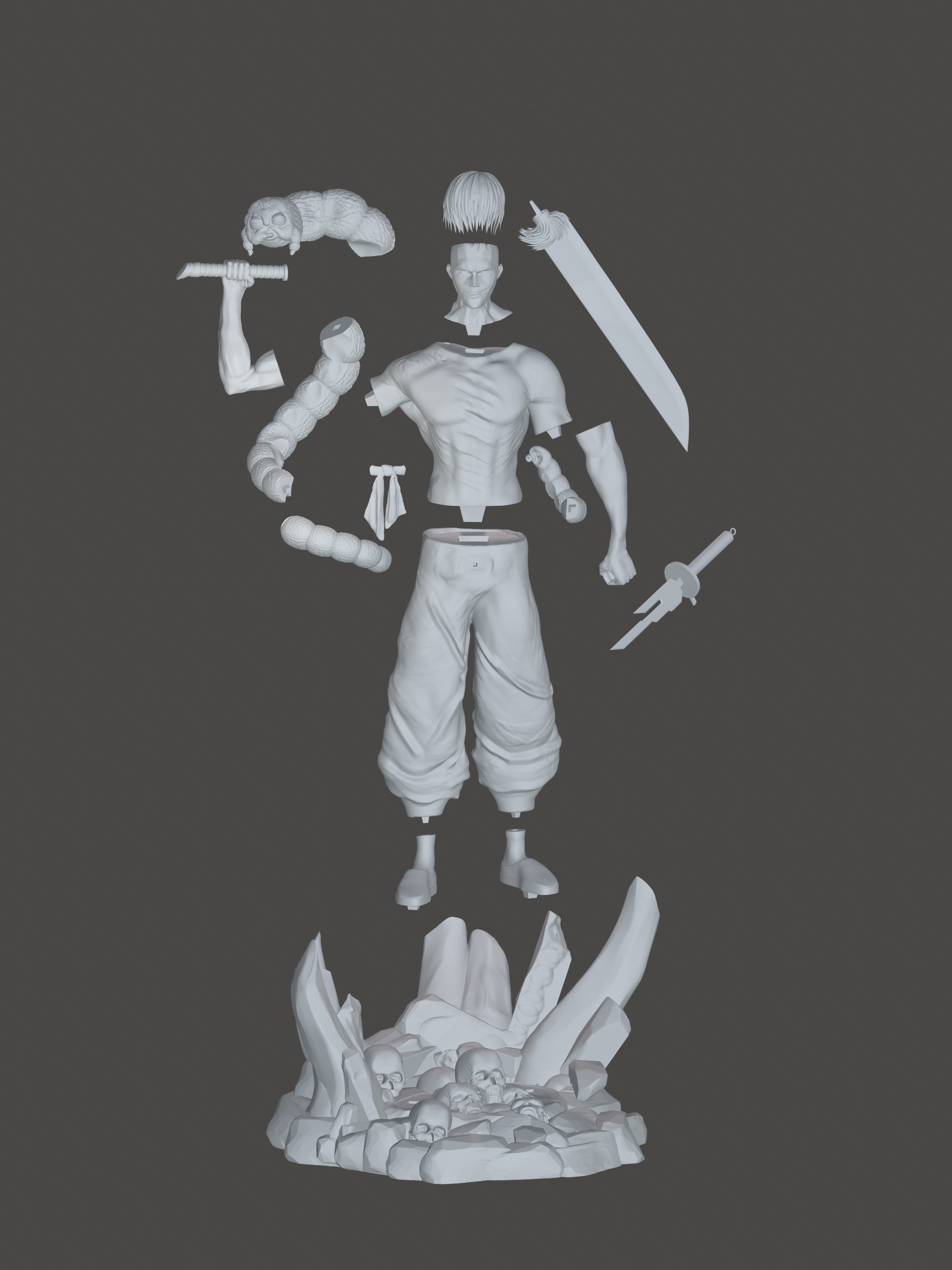 Toji Fushiguro - Jujutsu Kaisen 3D model 3D print model_2