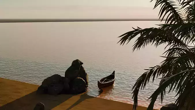 Sand Beach beside road