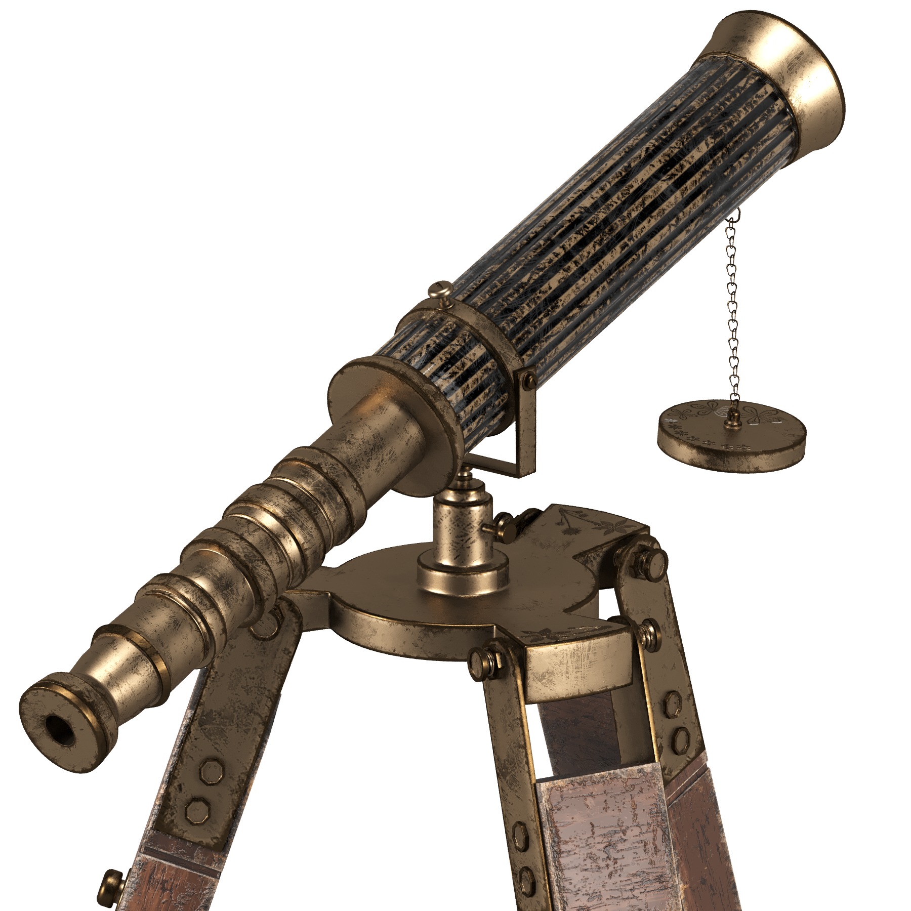 antique telescope 02 3D model_56