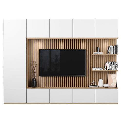 TV Wall 078 3D model
