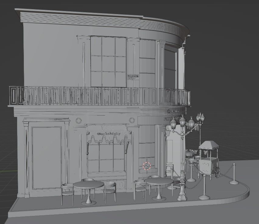 peggy porschen cafe london 3D model_12