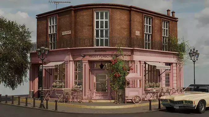 peggy porschen cafe london 3D model