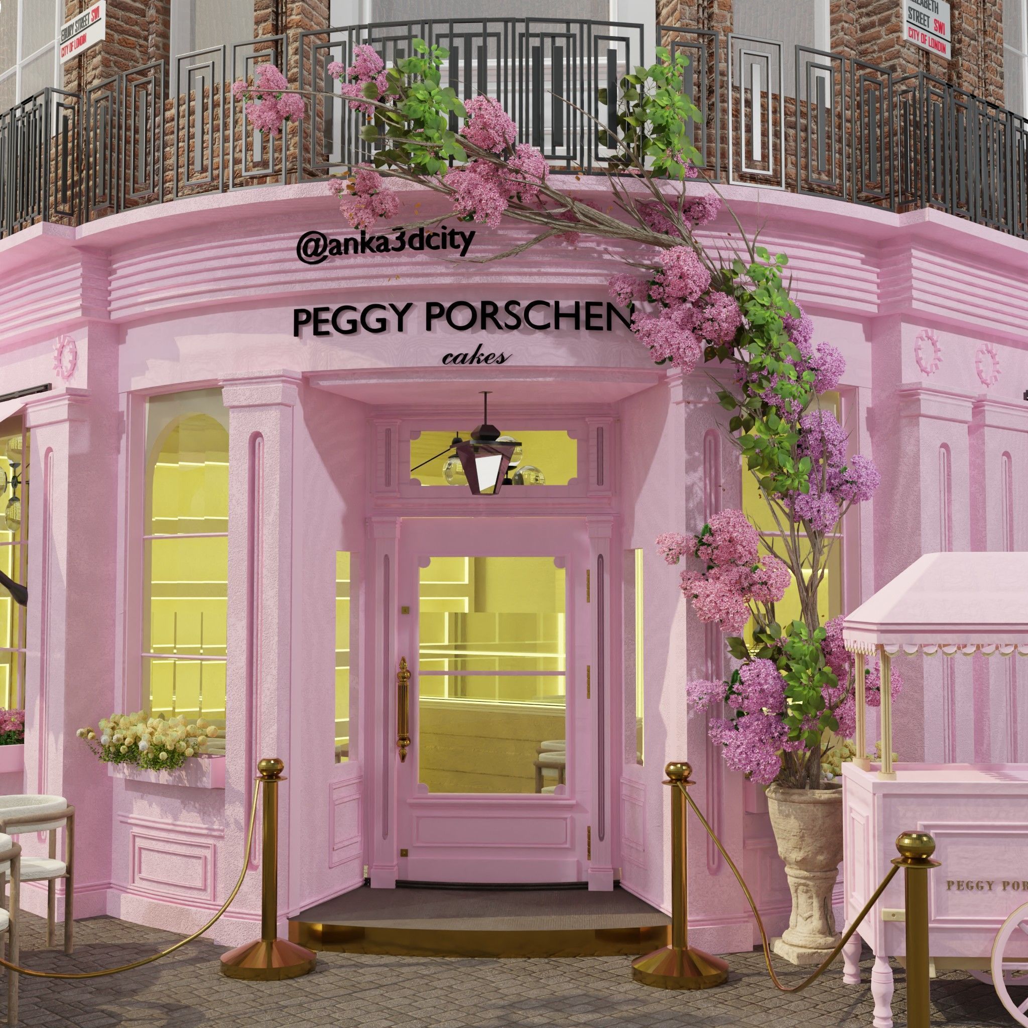 peggy porschen cafe london 3D model_5