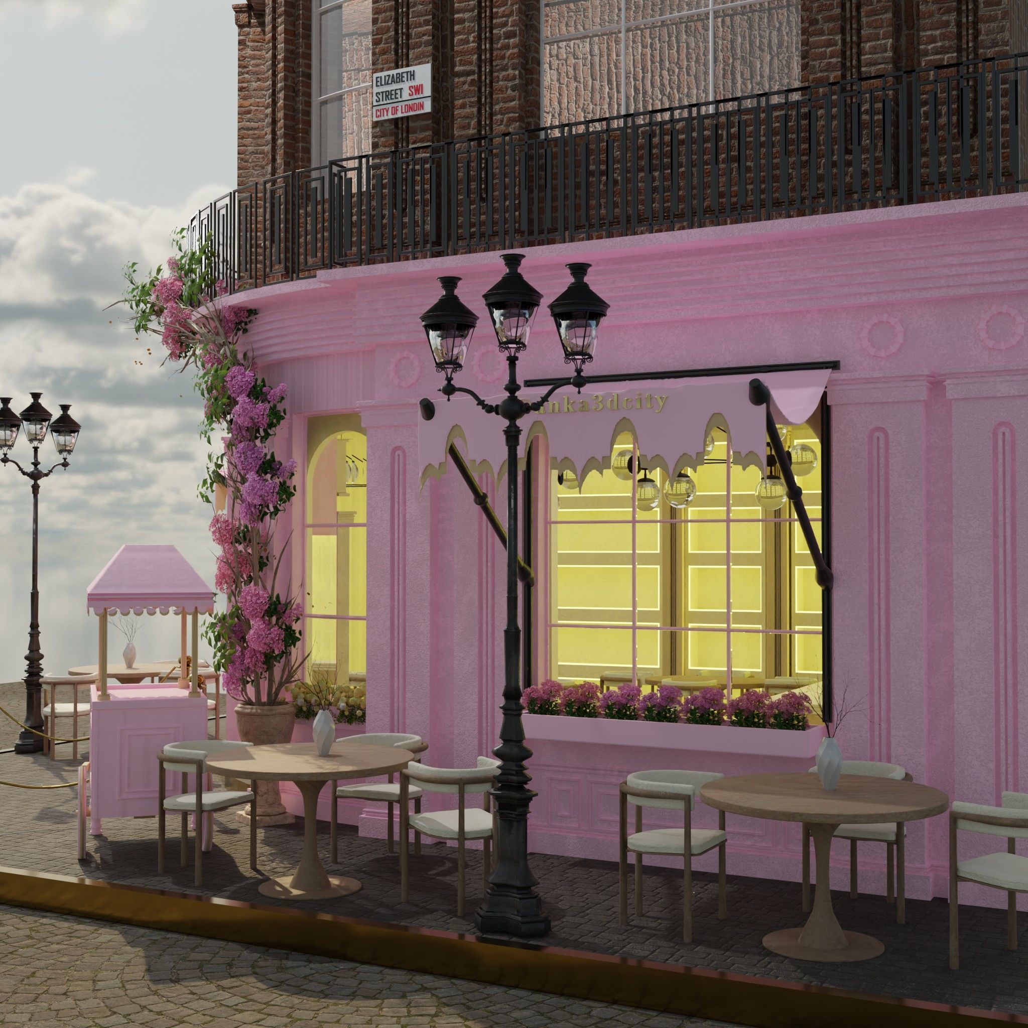 peggy porschen cafe london 3D model_6