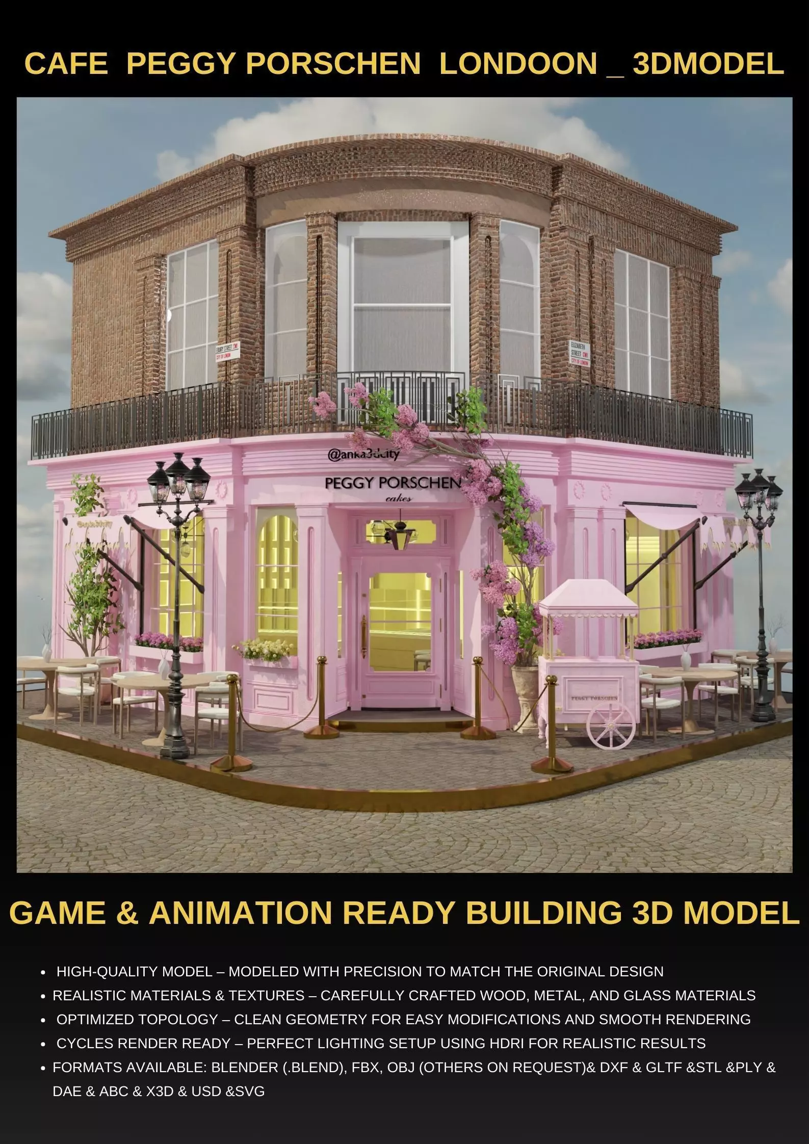 peggy porschen cafe london 3D model_0
