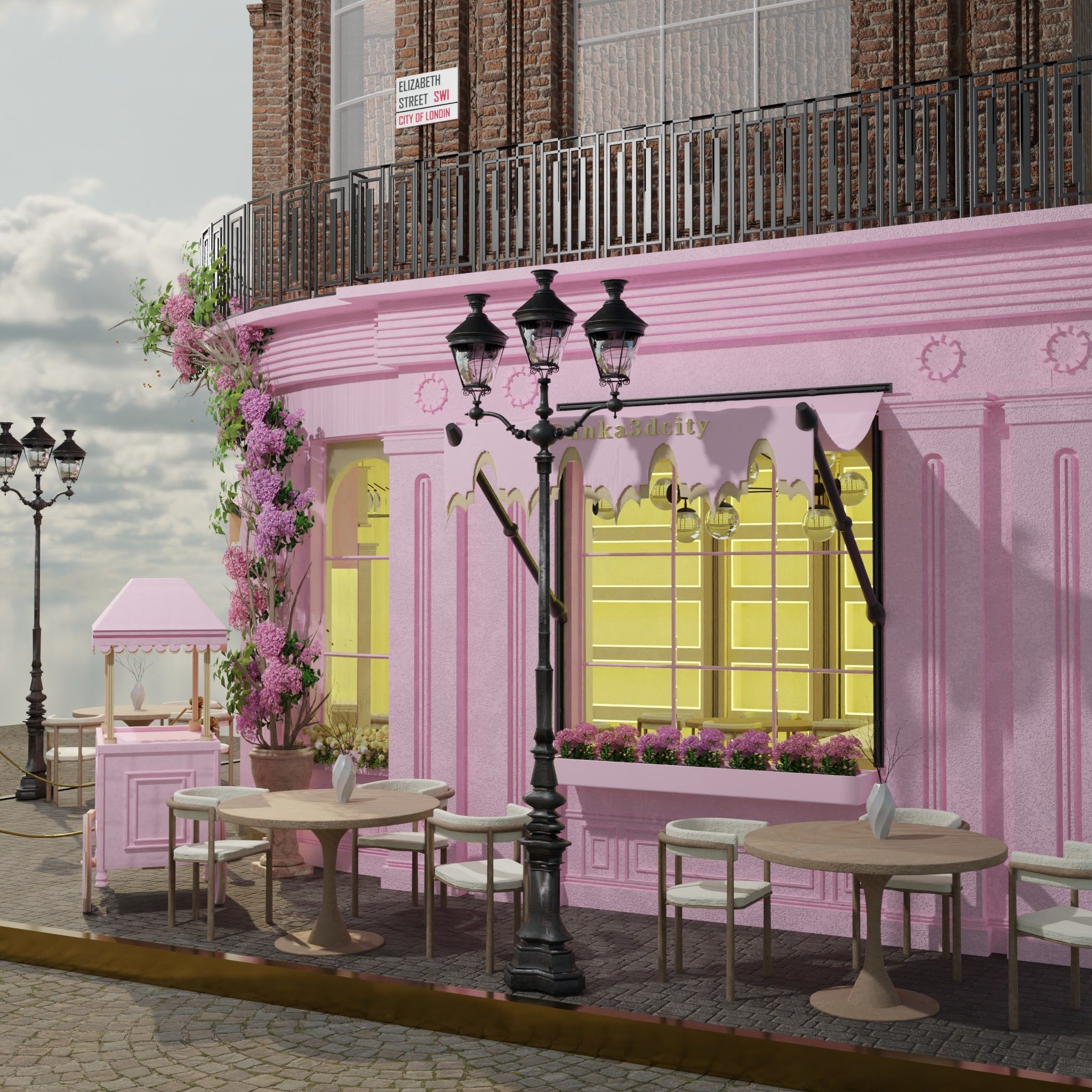 peggy porschen cafe london 3D model_4
