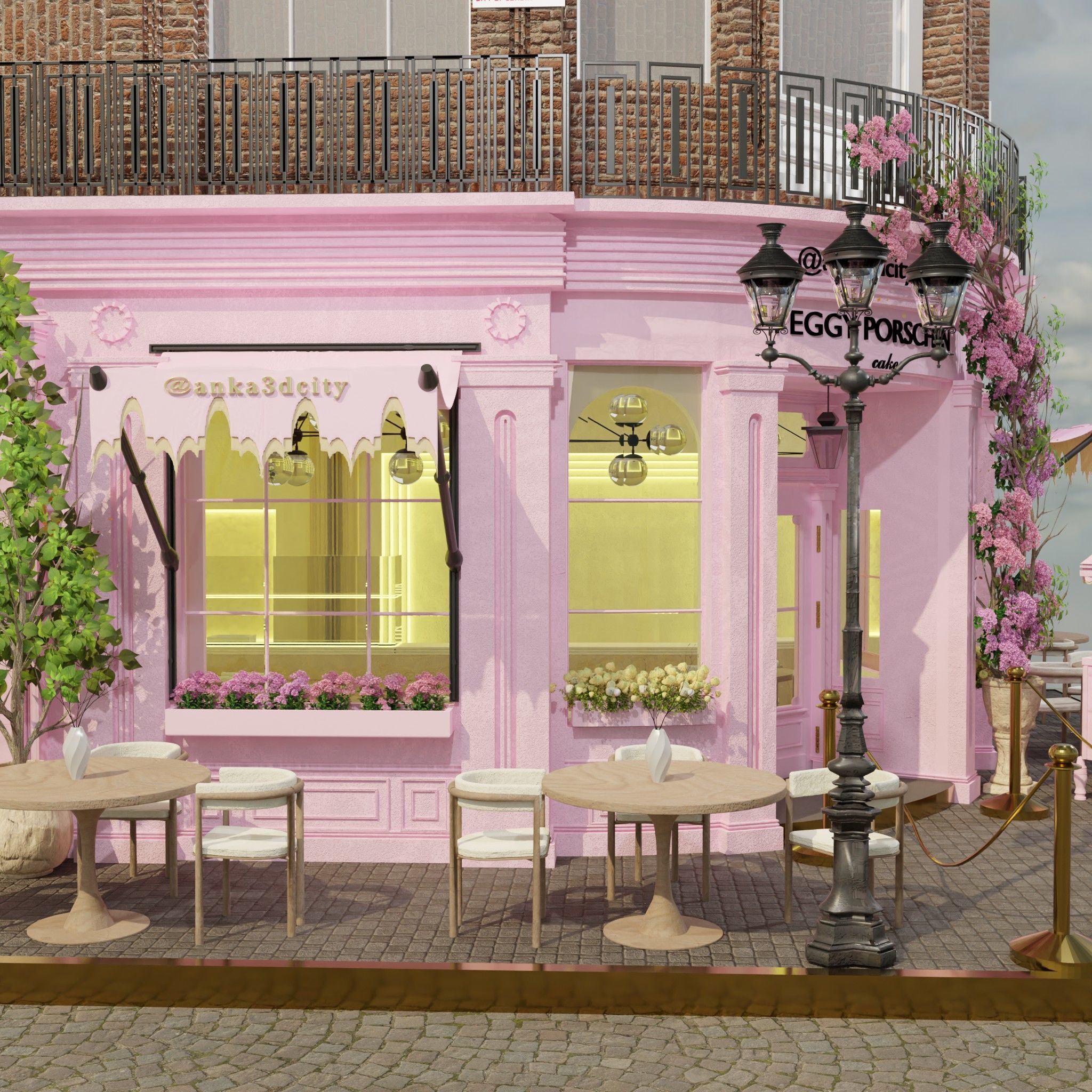 peggy porschen cafe london 3D model_3
