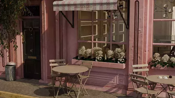 peggy porschen cafe london 3D model 7