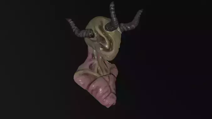 Monster simple draw bust