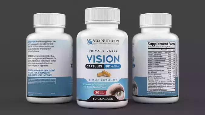 Protein Powder 3D model