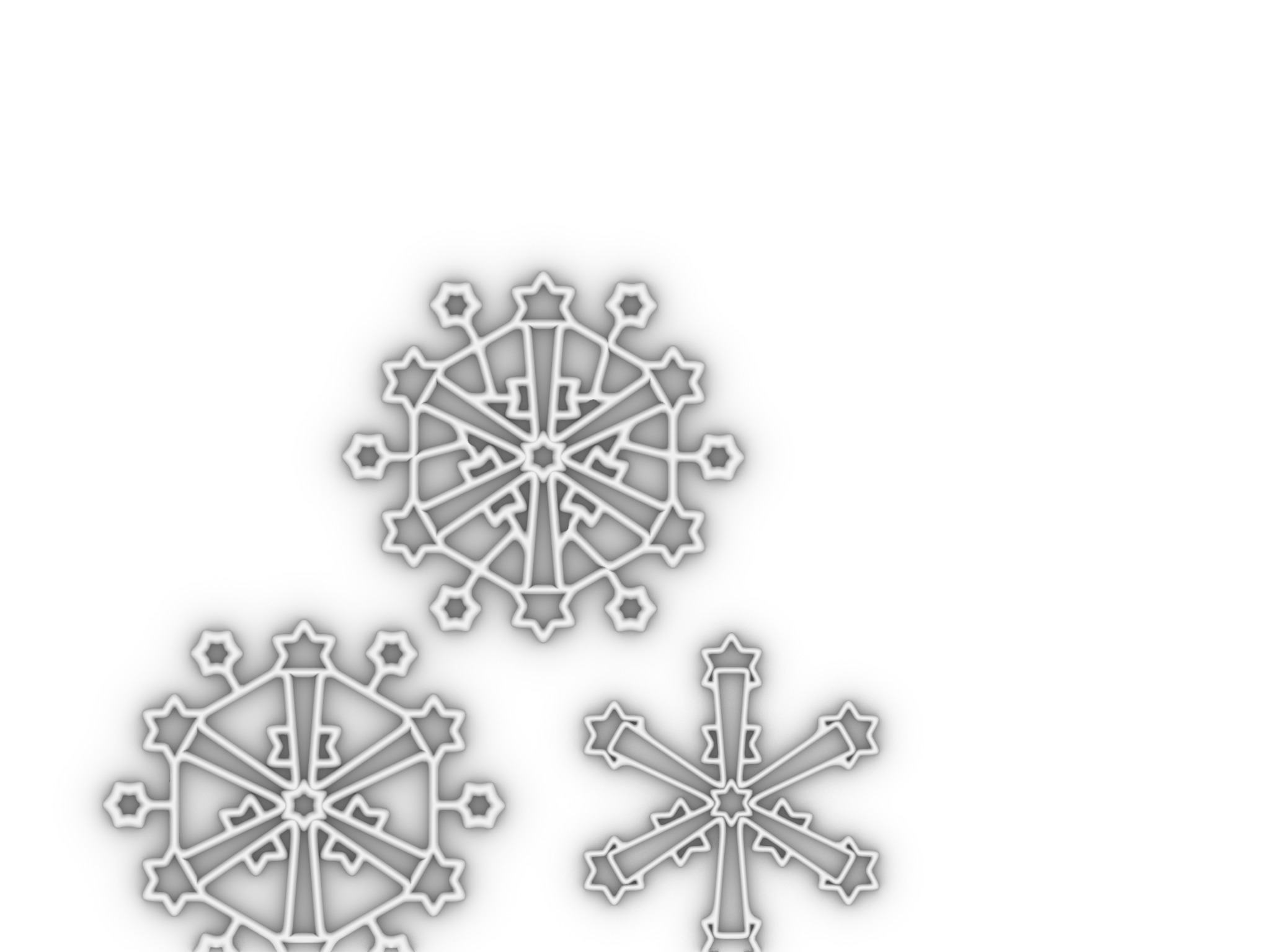 ChristmasStar SnowFlake Design 3D print model_1