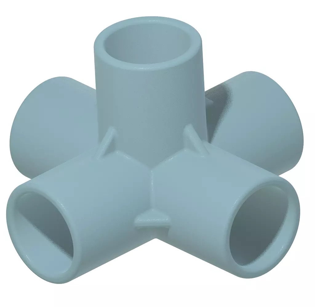 PVC 5 Way Fitting Pack 3D print model_0