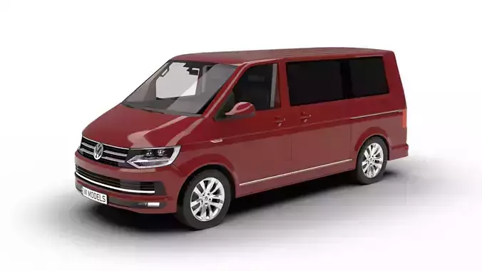 Volkswagen Tranporter T6 Multivan 2019 3d model 