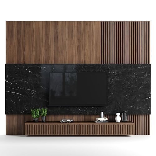 TV Wall 84 3D model
