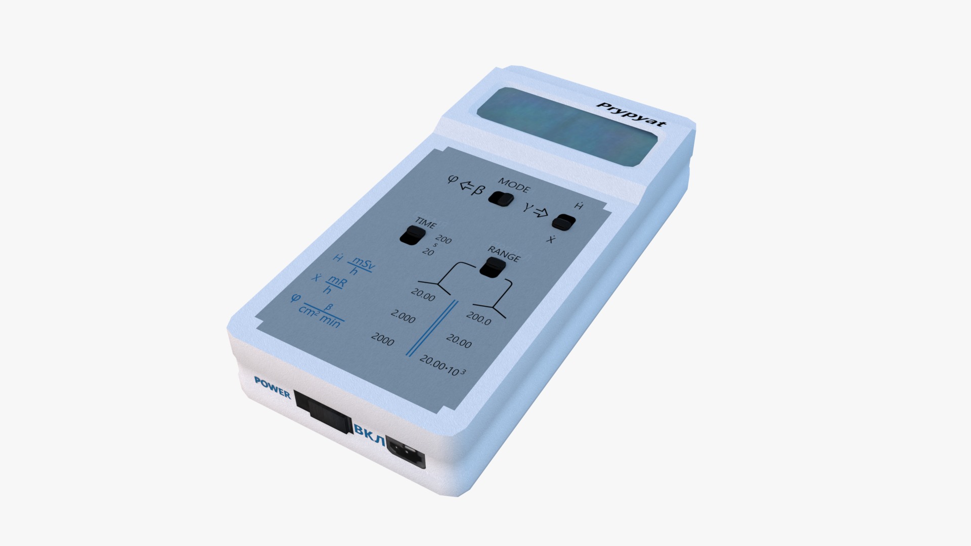 Dosimeter Pripyat RKS-20 03 Low-poly 3D model_4
