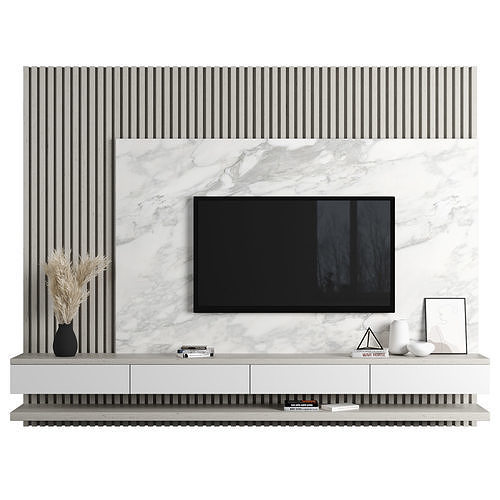 TV Wall 086 3D model