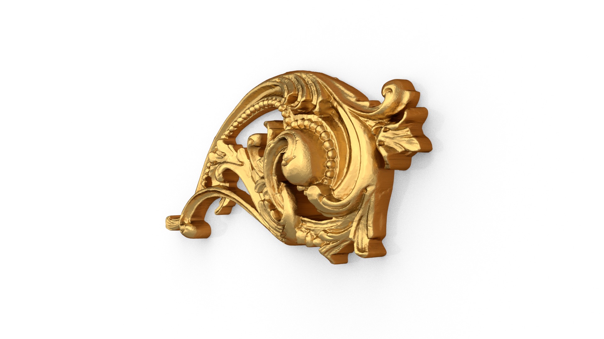 Classic decor ornament carved 14 3D model_1