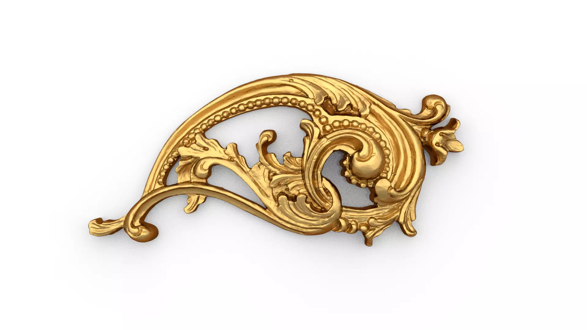 Classic decor ornament carved 14 3D model_0