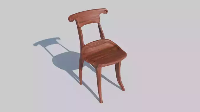 French Solid Oak wood Batllo chair - Antoni Gaudi