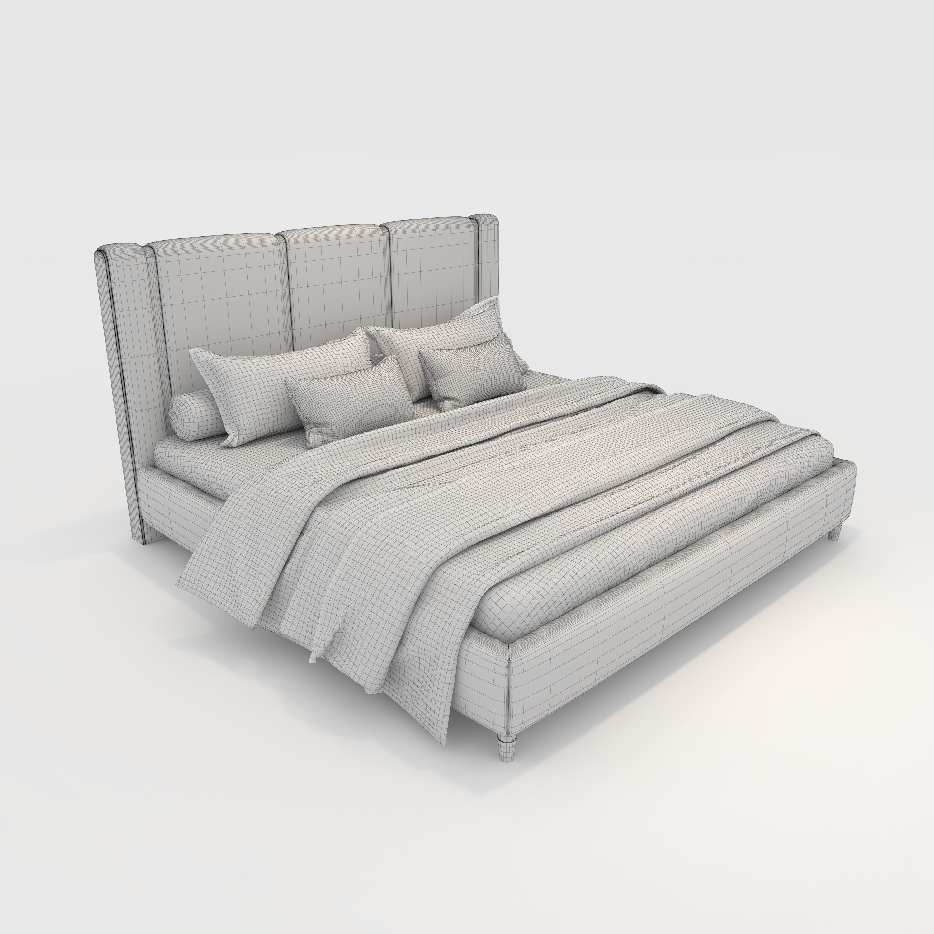 Bed 8 3D model_7