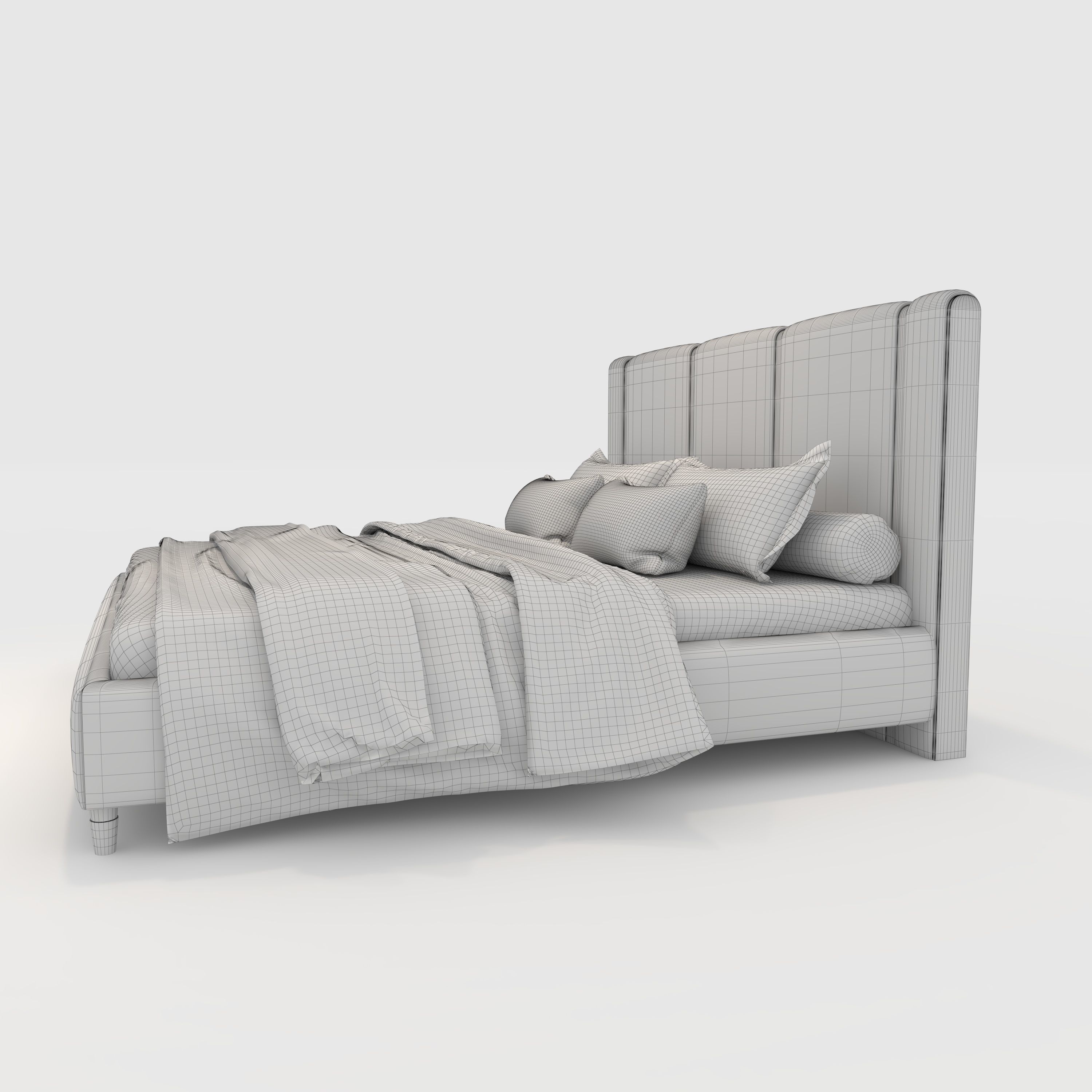 Bed 8 3D model_5