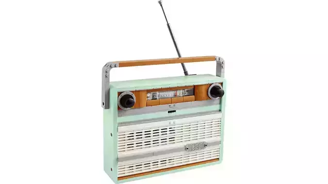 TwindBricks3D - 10334 Retro Radio 3D print model