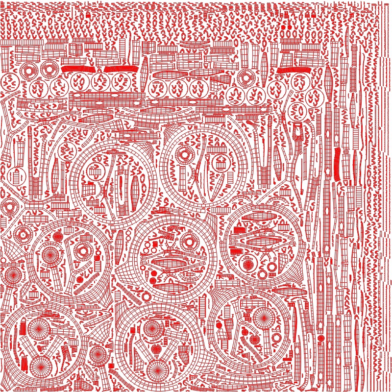 Futuristic quad copter drone Low-poly 3D model_15