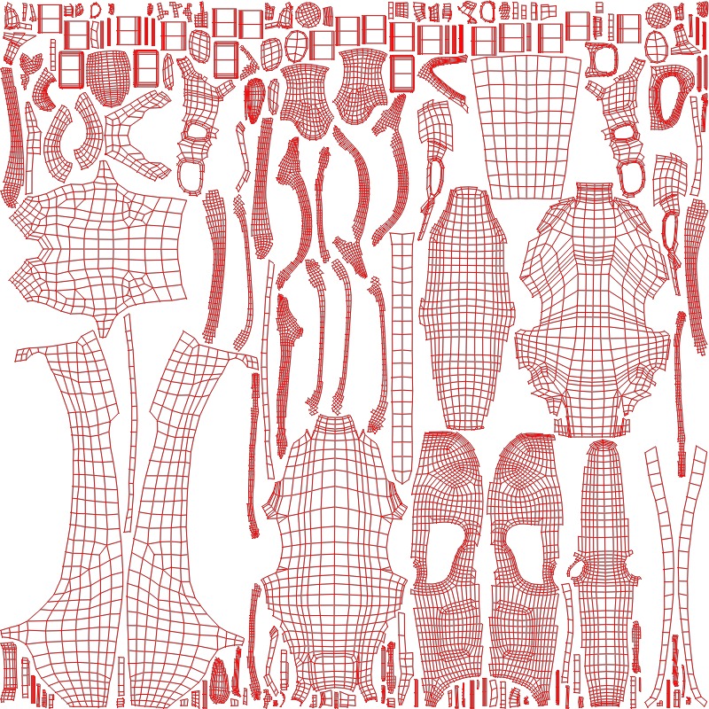 Futuristic quad copter drone Low-poly 3D model_13