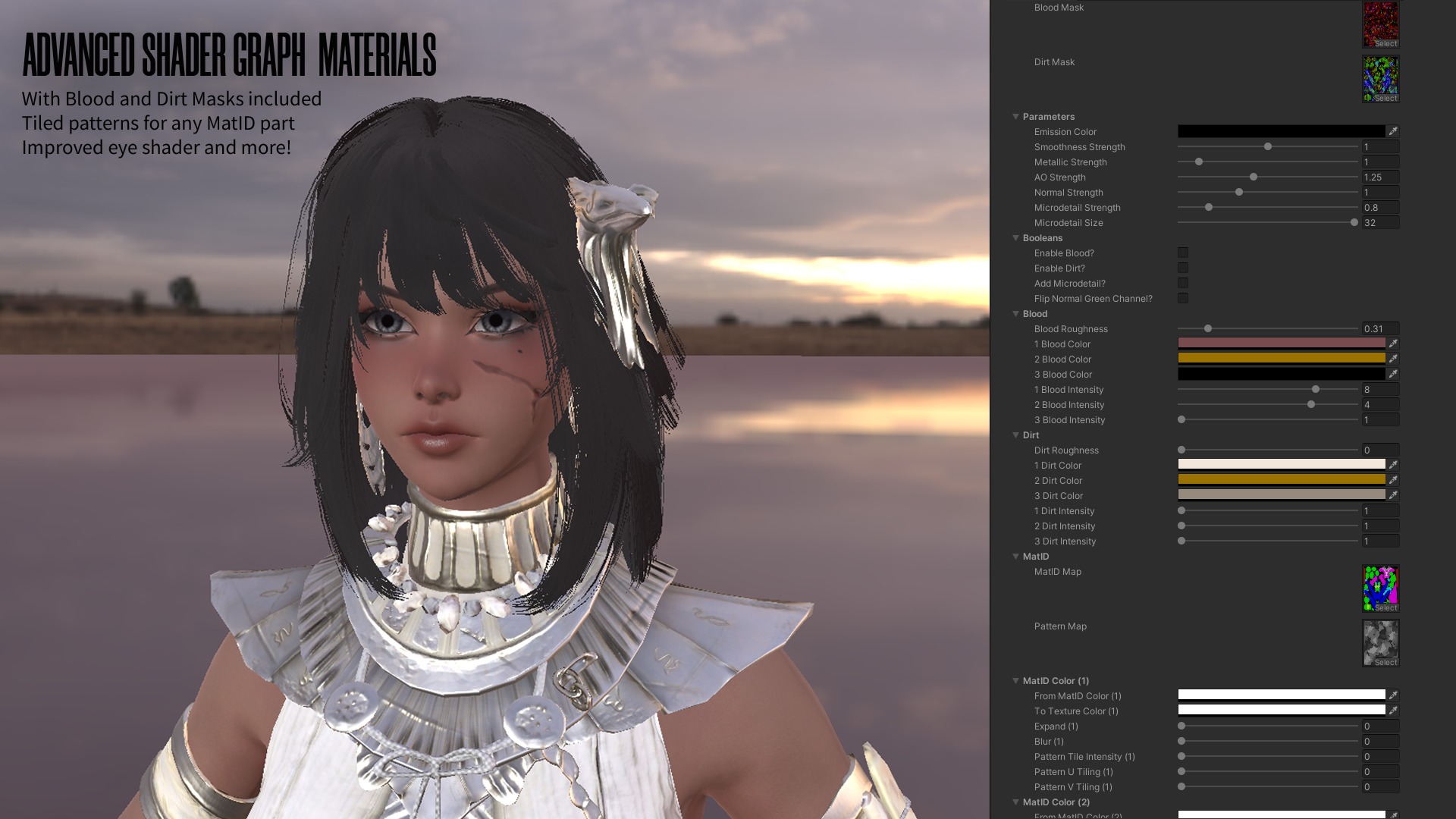 Ancient Girl Zariya - Game Ready Low-poly 3D model_19